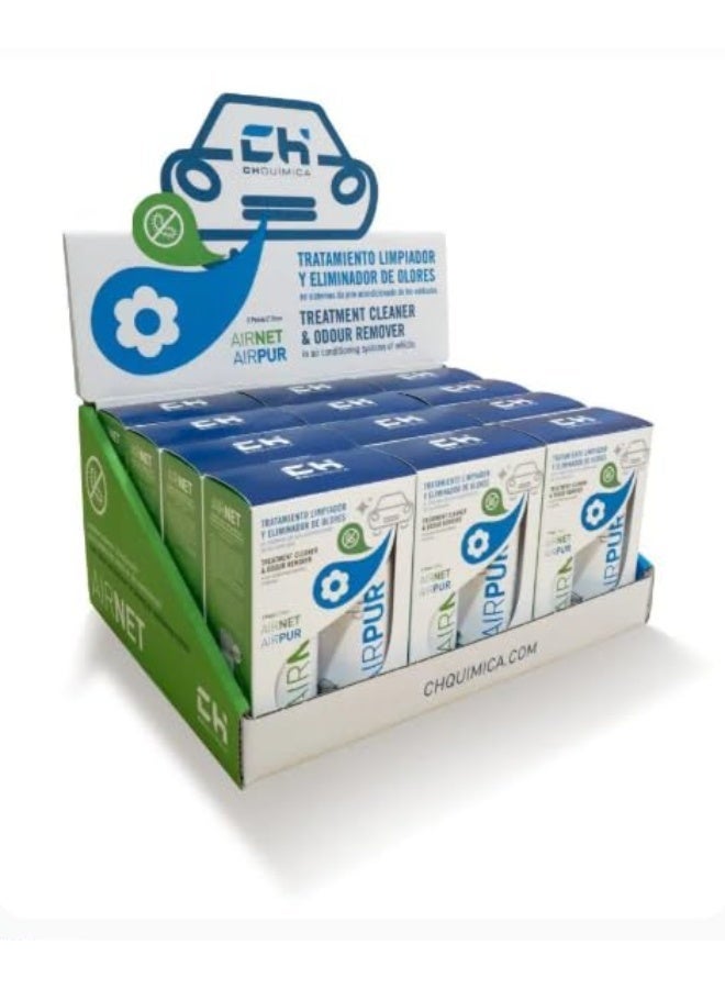 Ch Quimica Car Air Conditioner Cleaner & Cabin Air Freshener Kit Airpur & Airnet Auto 100ml – CH Química - Image 2